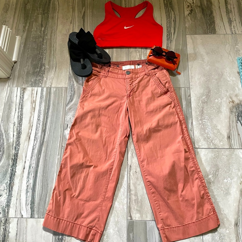 Anthropologie  Wide Leg Capri